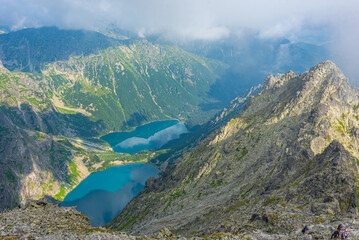 Panorama view of High Tatras from Rysy peak © dudlajzov