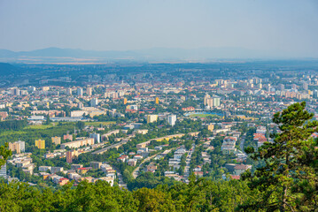 Panorama view of Kosice in Slovakia