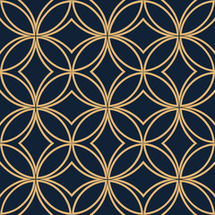 Luxury golden flower artwork with seamless circles, vintage tile ornament, botanical symmetry, abstract mandala inspiration, ideal for home décor, fabric printing, wallpapers, and high-end fashion pat