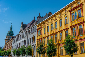 Fototapeta premium Colourful buildings in Jihlava, Czech republic