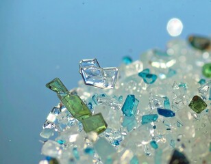 Close-up of colorful crystals