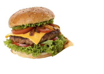 Burger Cut out, isolated 
