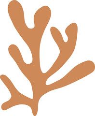 Abstract Botanical Rounded Foliage Shape