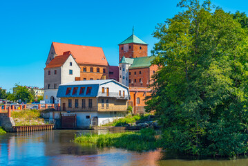 Obraz premium Summer day at Darlowo castle - Castle of the Dukes of Pomerania