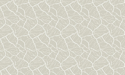 Abstract Seamless Pattern of Cracked Earth or a Giraffe Print, Natural Rustic Texture of Dry Land in Neutral Beige.