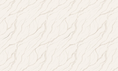 Elegant Seamless Pattern with Golden Cracks, Luxury Kintsugi or Cracked Marble Texture in Neutral Beige