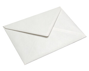 blanked white envelope isolated, Cutout