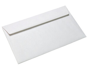 blanked white envelope isolated, Cutout