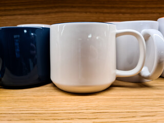 Coffee mugs ready to be filled. 
