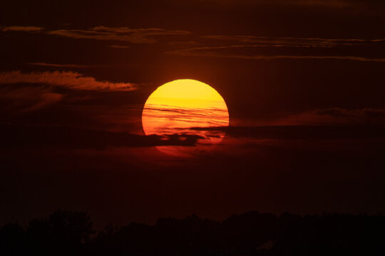 Sunset in the clouds 