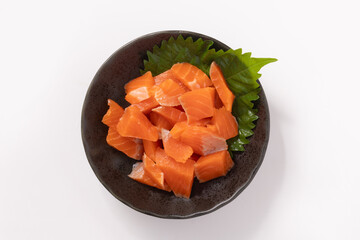 サーモン　刺身　ぶつ切り