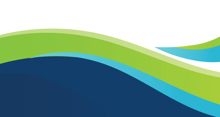 Modern abstract background with blue and green wave design. Perfect for corporate templates, business presentations, flyers, brochures, and digital banners. Clean, professional, and trending design
