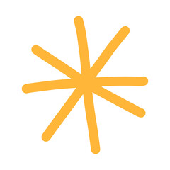 Hand-drawn aesthetic star element