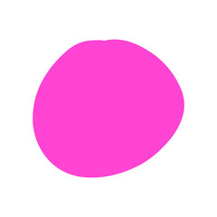 Hand-drawn pink circle