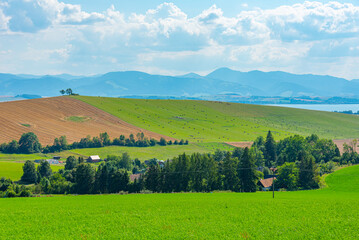 Panorama view of Liptov countryside in Slovakia
