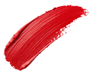 red paint brush isolated, Cutout