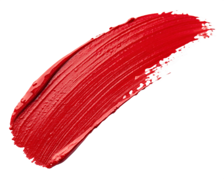 red paint brush isolated, Cutout