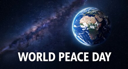 Celebrating World Peace Day with a stunning earth in space visual