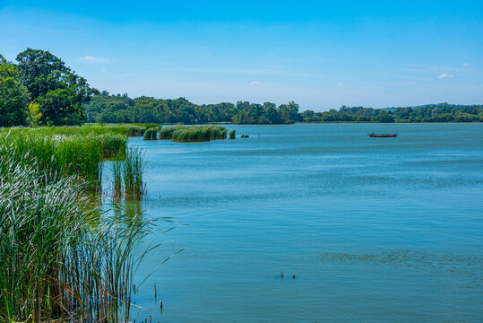 Artificial lake at Lednice-Valtice complex in Czech republic