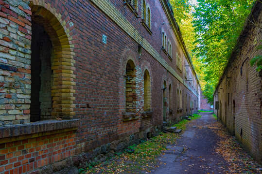 Summer day at Boyen fortress in Gizycko, Poland
