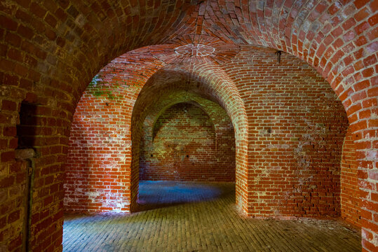 Summer day at Boyen fortress in Gizycko, Poland