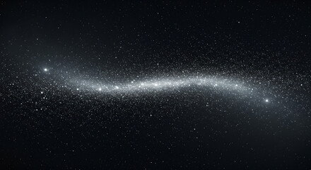 Fototapeta premium Stunning Cosmic Galaxy Background with Bright Shining Stars