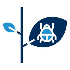 Pests Blue Color Icon