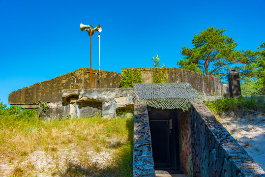 Bunkry Bl??chera military installation in Polish town Ustka