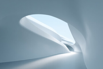 clean background featuring ultrathin lines and modern architecture emphasizing superthin details