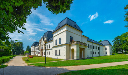 Fototapeta premium Summer day at Humenne castle in Slovakia