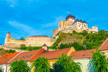 Fototapeta premium View of Trencin castle in Slovakia