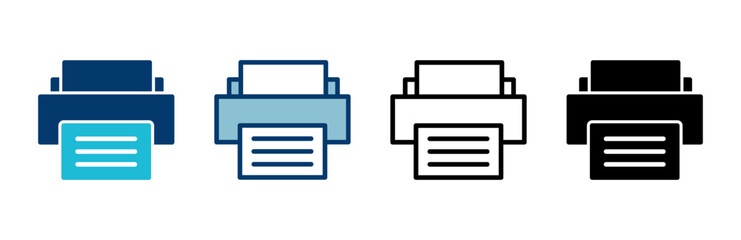 Printer icon vector isolated on white background. print icon. Fax vector icon.