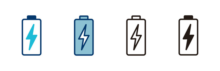 battery icon vector isolated on white background. Battery vector icon. battery charge level. battery charging icon