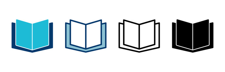 Book icon vector isolated on white background. Book vector icon. ebook icon