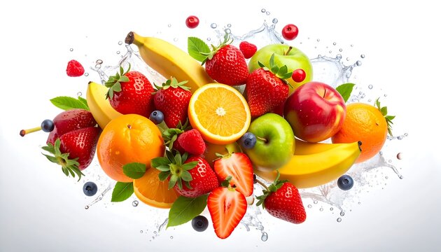 Colorful fruit explosion