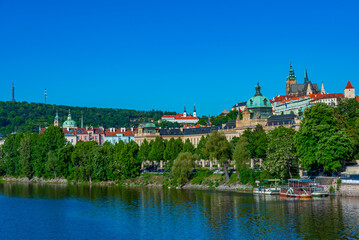 Obraz premium Straka academy and Prague castle in Prague, Czech republic