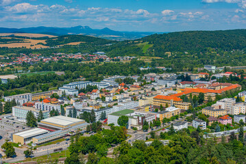 Obraz premium Panorama view of Trencin, Slovakia