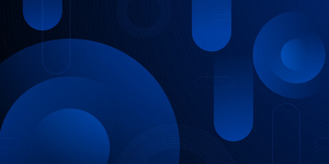 Abstract dark blue background with simple geometric shape pattern design. Cool banner background. Eps10 vector