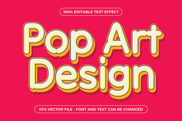 Pop Art Design 3D Editable Text Effect