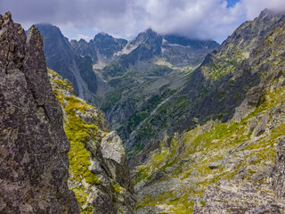 Lomnicke sedlo during a cloudy day in Slovakia
