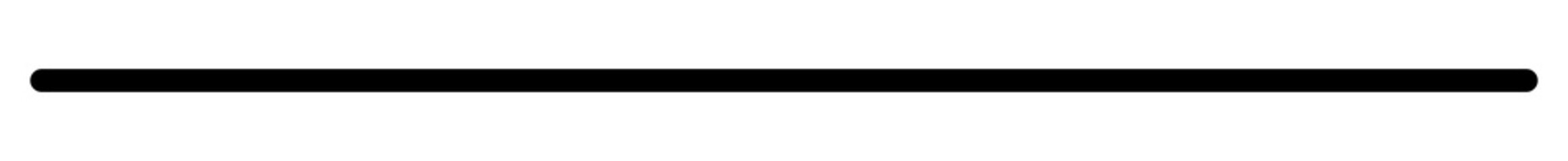 Straight line isolated on background, stripe series from thin to thick.