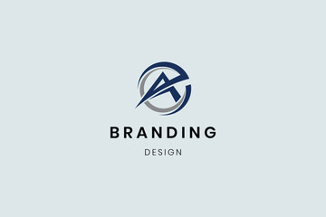 Typography Design Element Letter A Logo Collection Introduction