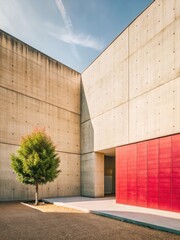 Fototapeta premium Minimalist Concrete Architecture