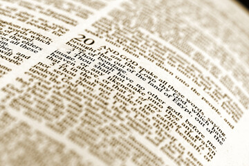 Exodus Chapter 20 Bible Pages