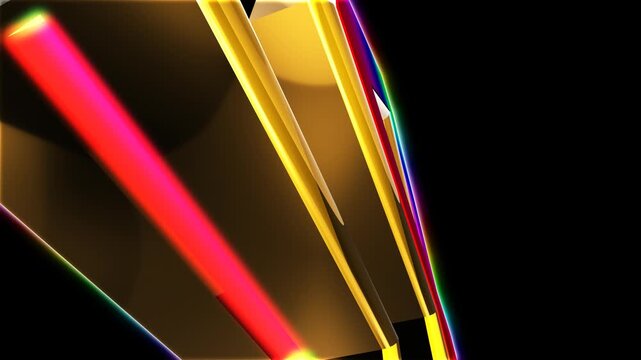 虹色数字のカウントダウン