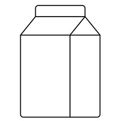 Milk Carton Line Icon of Food & Drink Icon Set