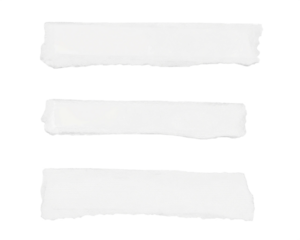 set of torn paper cut-out 