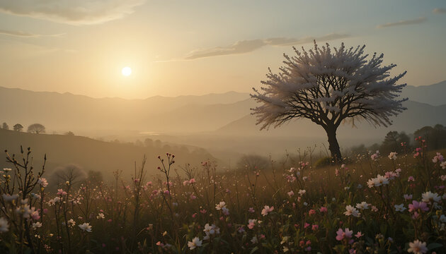 sunrise in the field sunset in the field beautiful view and seen beautiful background and wallpaper hd picture