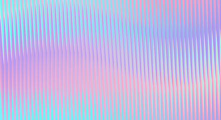 Abstract holographic background with vertical lines and pastel colors