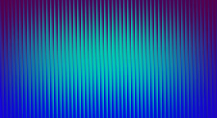 Abstract background with vertical corrugated lines in a gradient of blue and teal colors